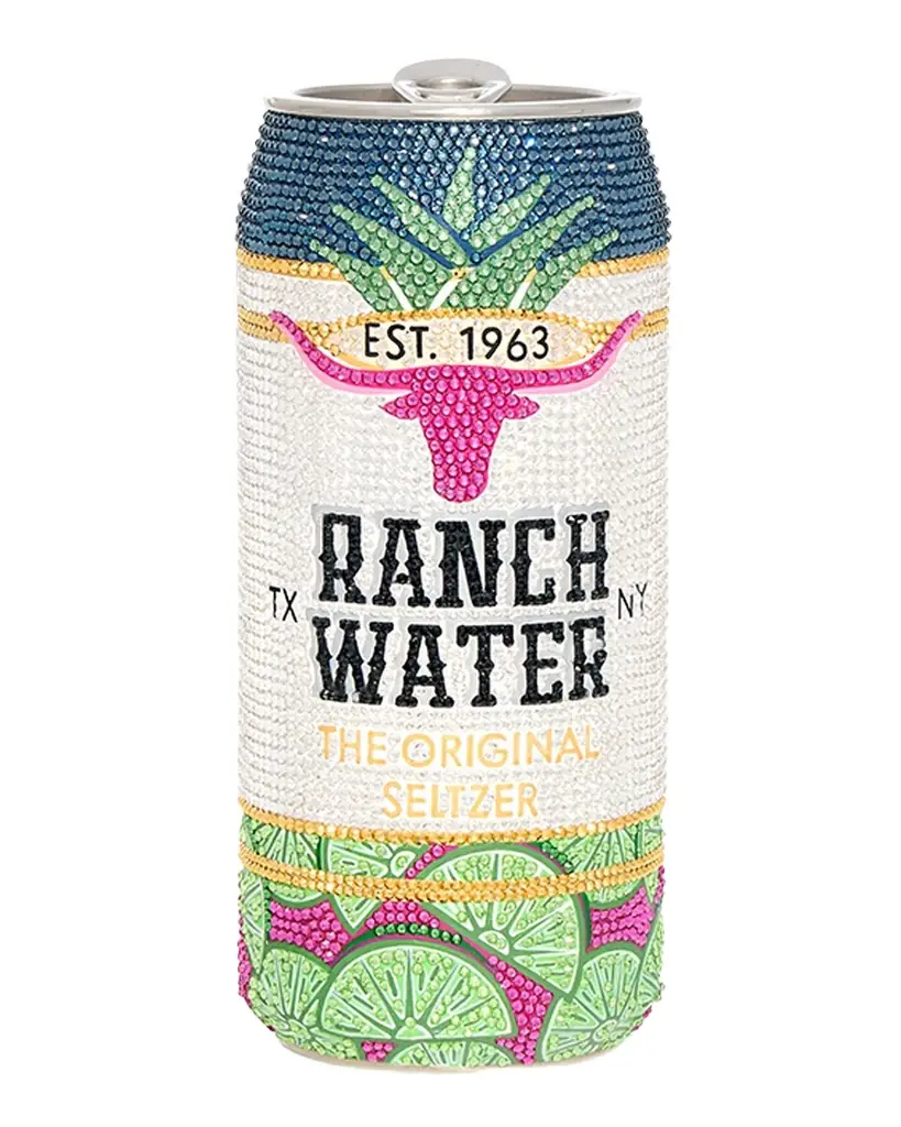 Judith Leiber Couture Ranch Water Beverage Can Clutch Bag