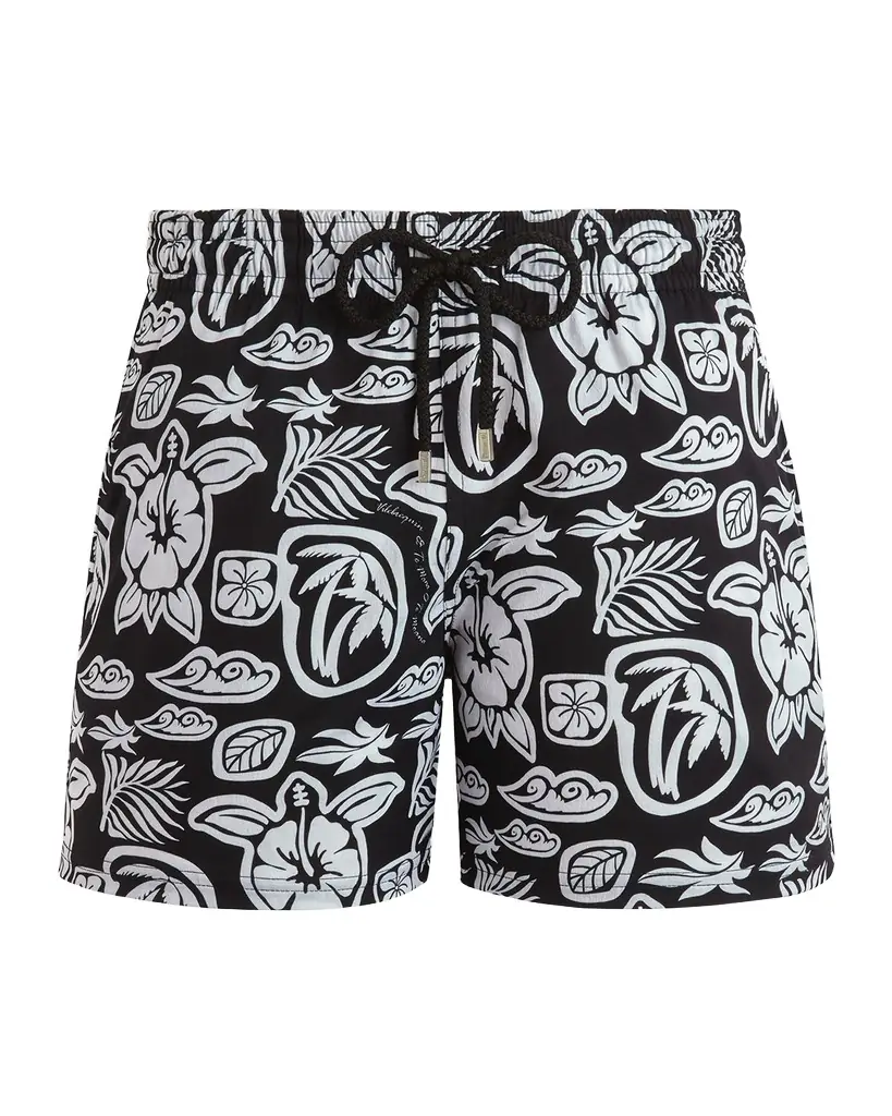 Vilebrequin Men 's Tahiti Graphic Swim Trunks