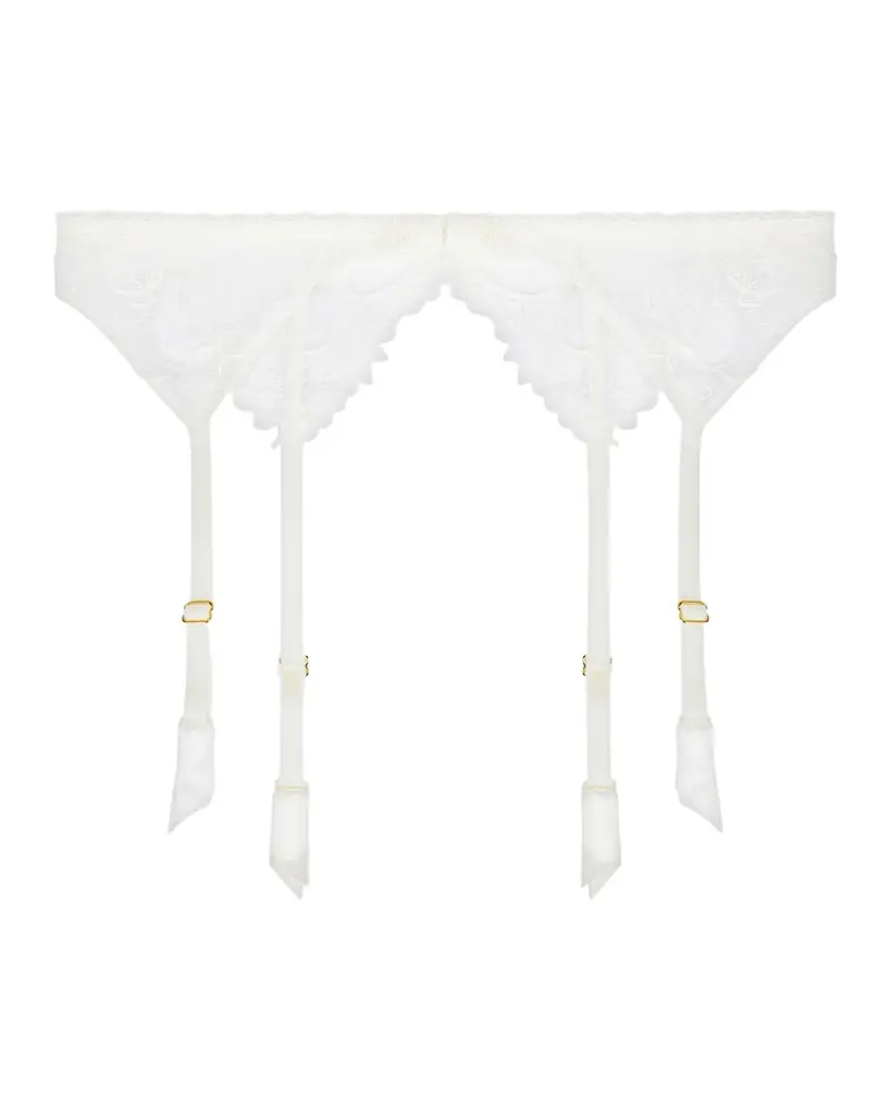 Lise Charmel Princesse Iris Scalloped Lace Suspender Belt