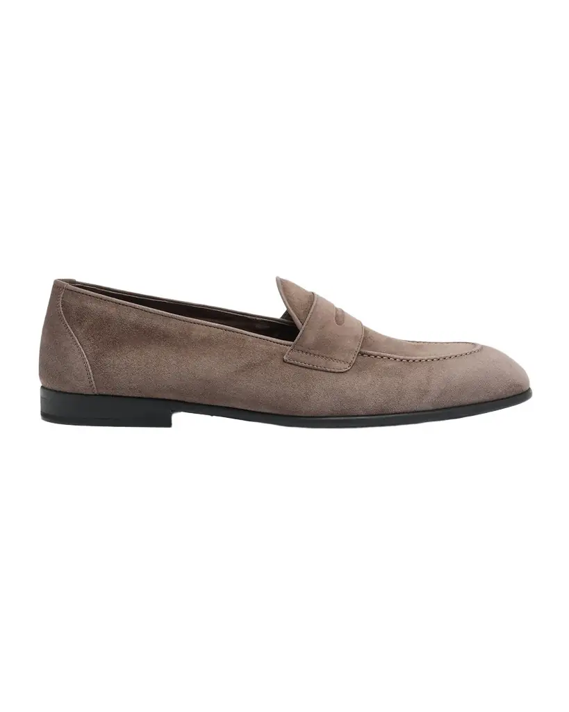 Brioni Men 's York Suede Penny Loafers