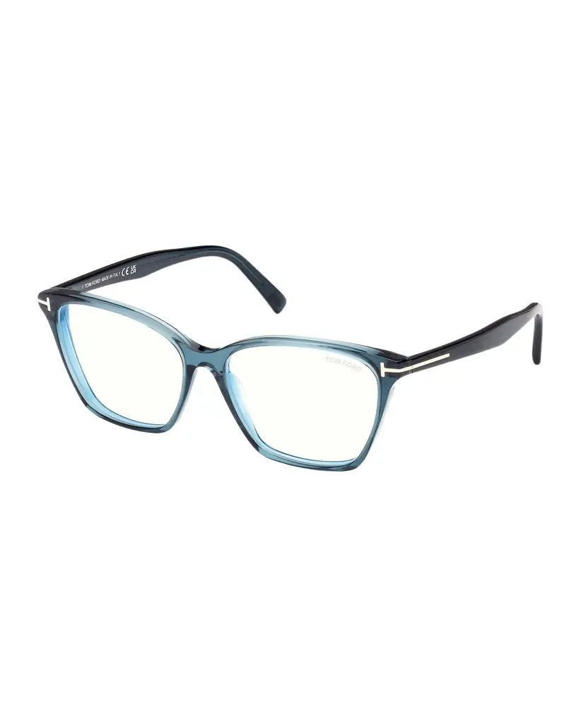 TOM FORD Blue Blocking Acetate Cat-Eye Glasses