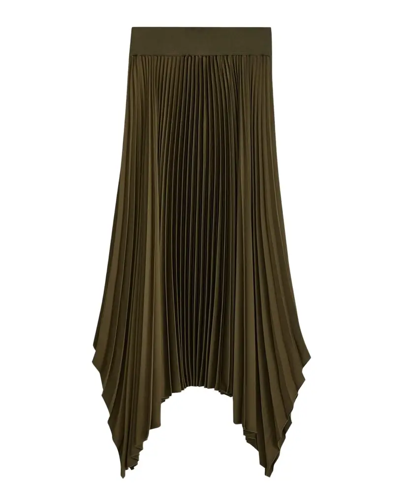 Joseph Ade Pleated Handkerchief Maxi Skirt