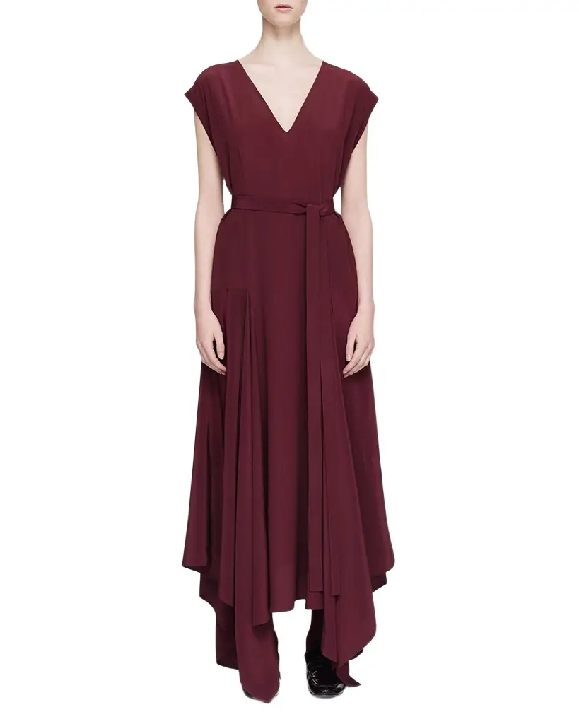 Joseph Goodman Handkerchief Silk Maxi Dress