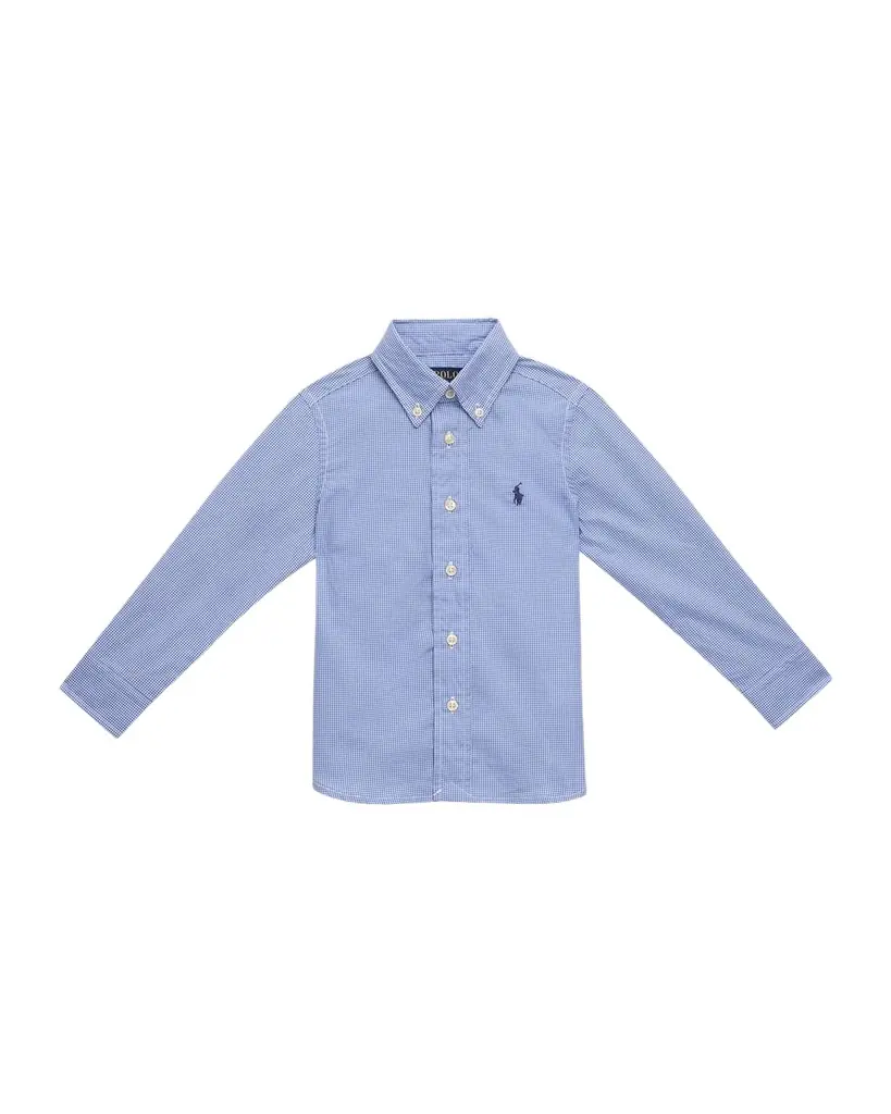 Polo Ralph Lauren Boy 's Broadcloth Button Down Shirt, Size 2-7