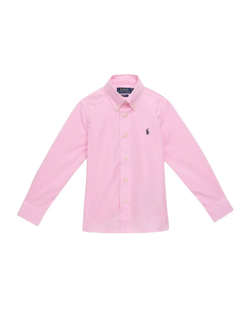 Polo Ralph Lauren Boy 's Broadcloth Button Down Shirt, Size 2-7