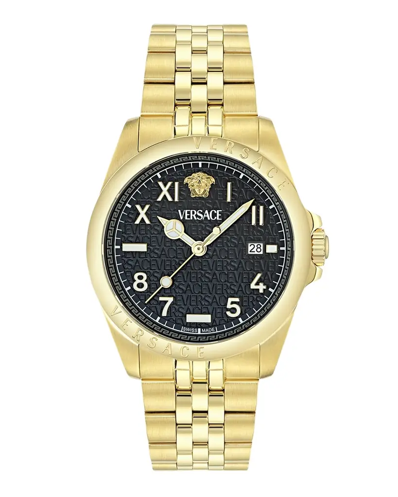 Versace Anteo IP Yellow Gold Bracelet Watch, 41mm