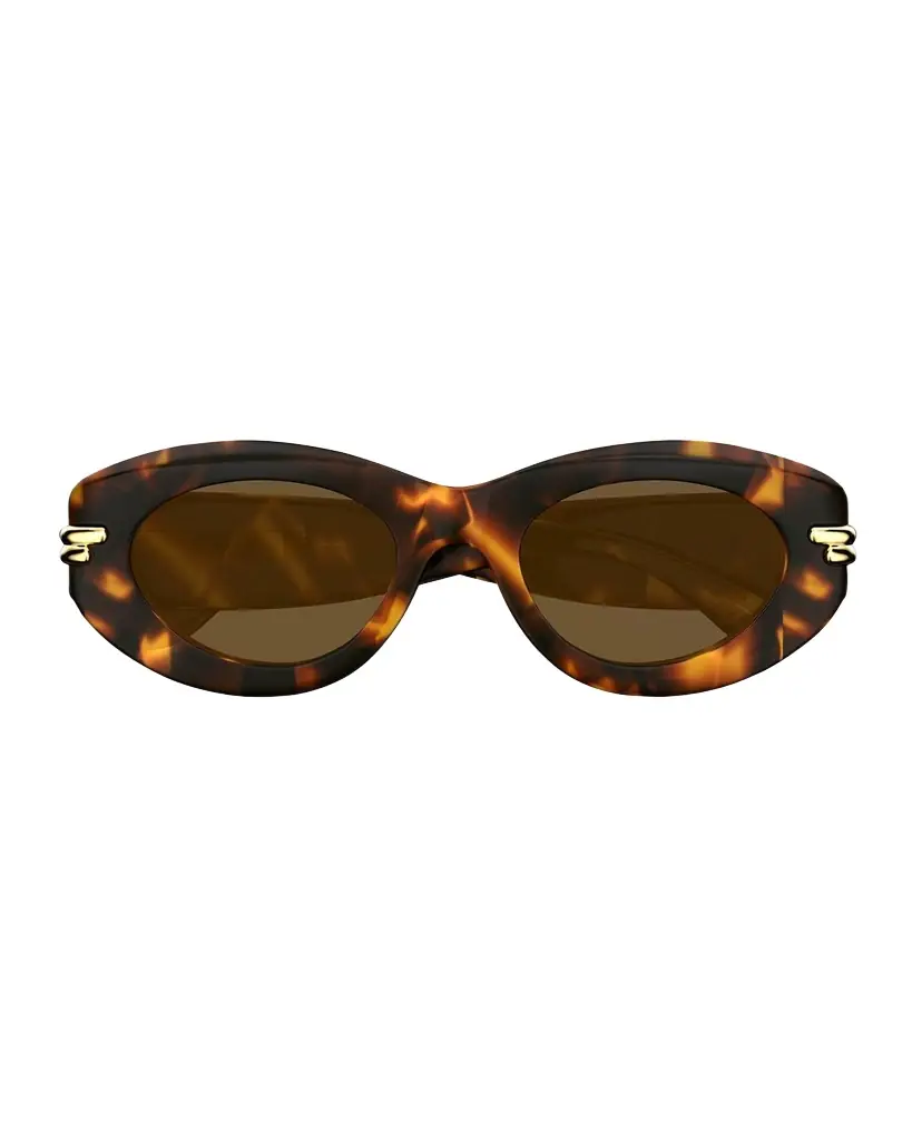 Bottega Veneta Round Acetate Sunglasses