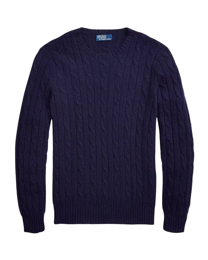 Polo Ralph Lauren Men 's The Iconic Cable-Knit Cashmere Sweater