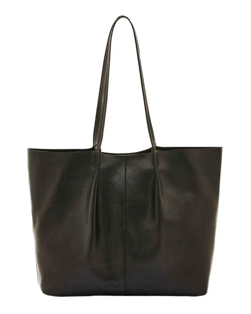 Il Bisonte Nina Pleated Leather Tote Bag