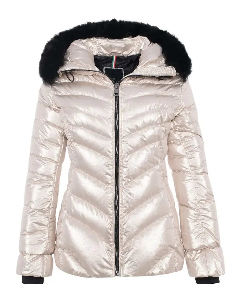Gorski Apres-Ski Jacket With Detachable Toscana Lamb Shearling Hood Trim