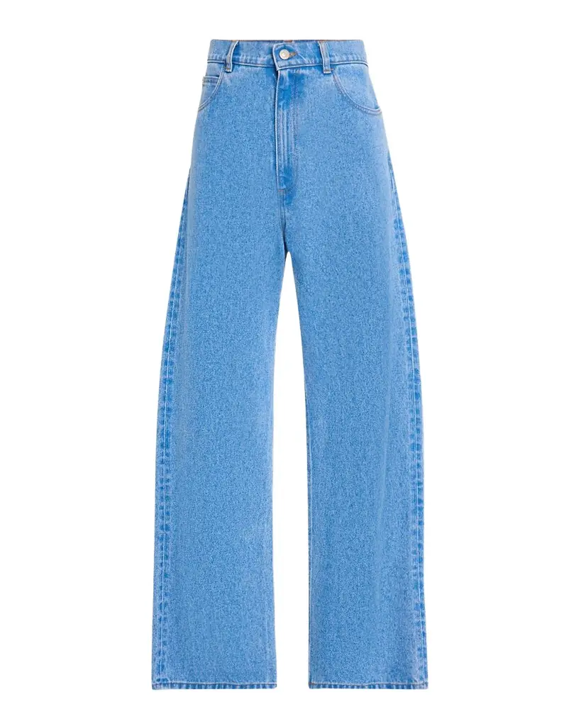 Marni Men 's Stonewashed Wide-Leg Jeans