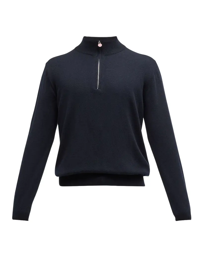 Kiton Men 's Cashmere Quarter-Zip Sweater