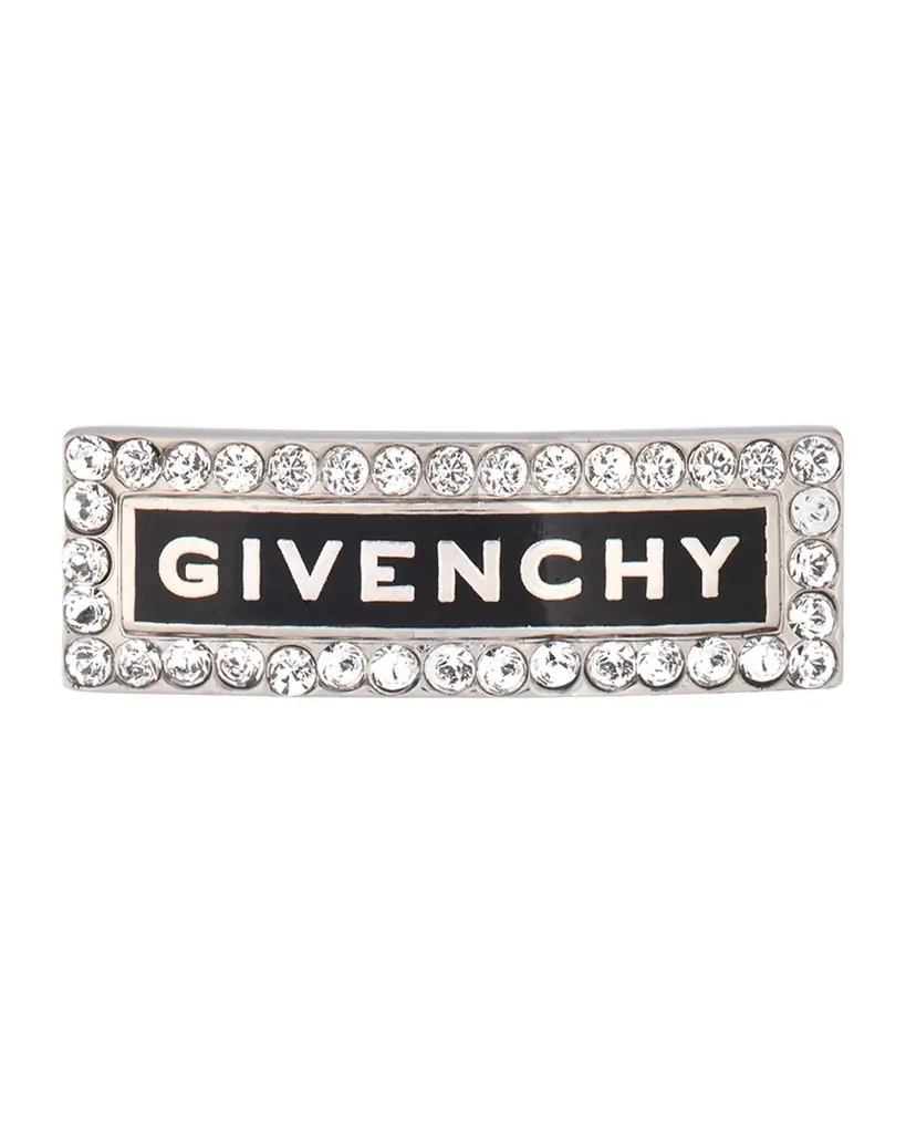 Givenchy Men 's ID Logo and Crystals Stud Earring, Single