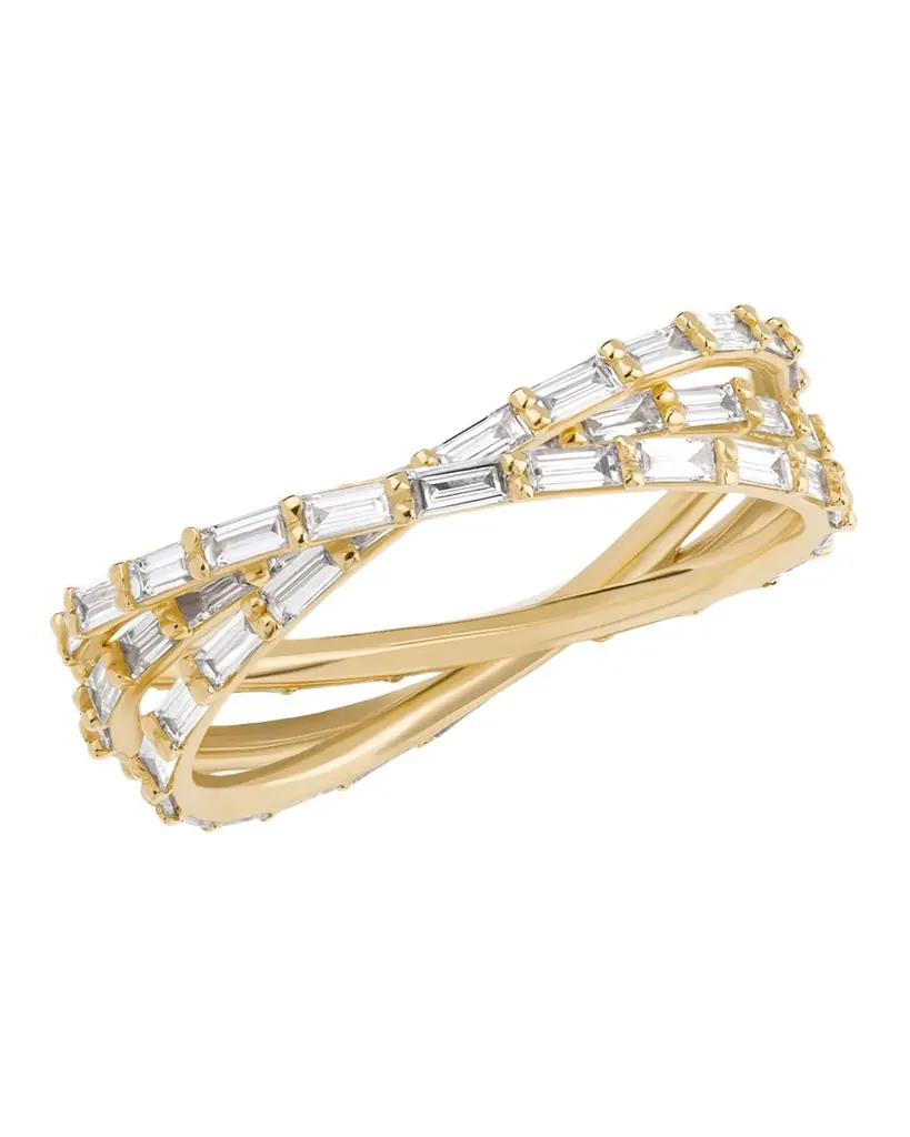LANA Triple Wrap Magic Baguette Ring