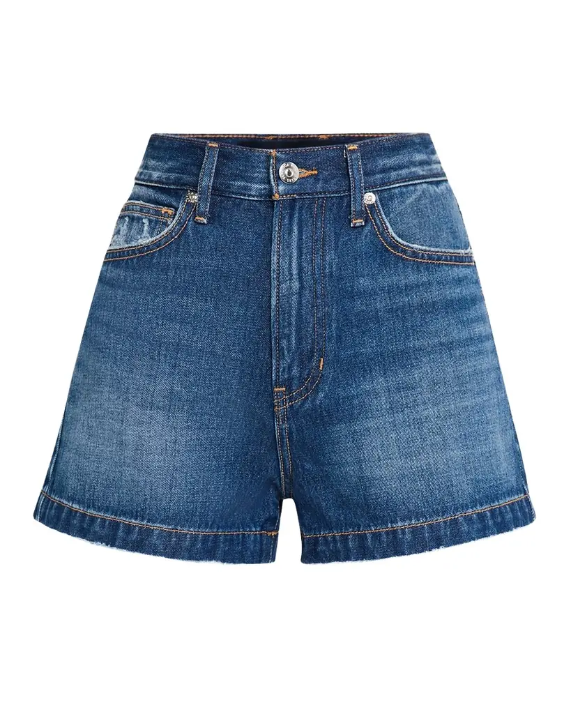 Veronica Beard Timmi High-Rise Denim Shorts