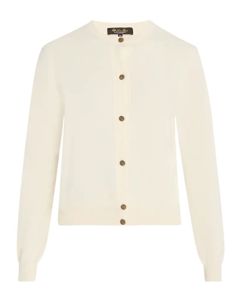 Loro Piana Classic Baby Cash GG 12 Cardigan Sweater