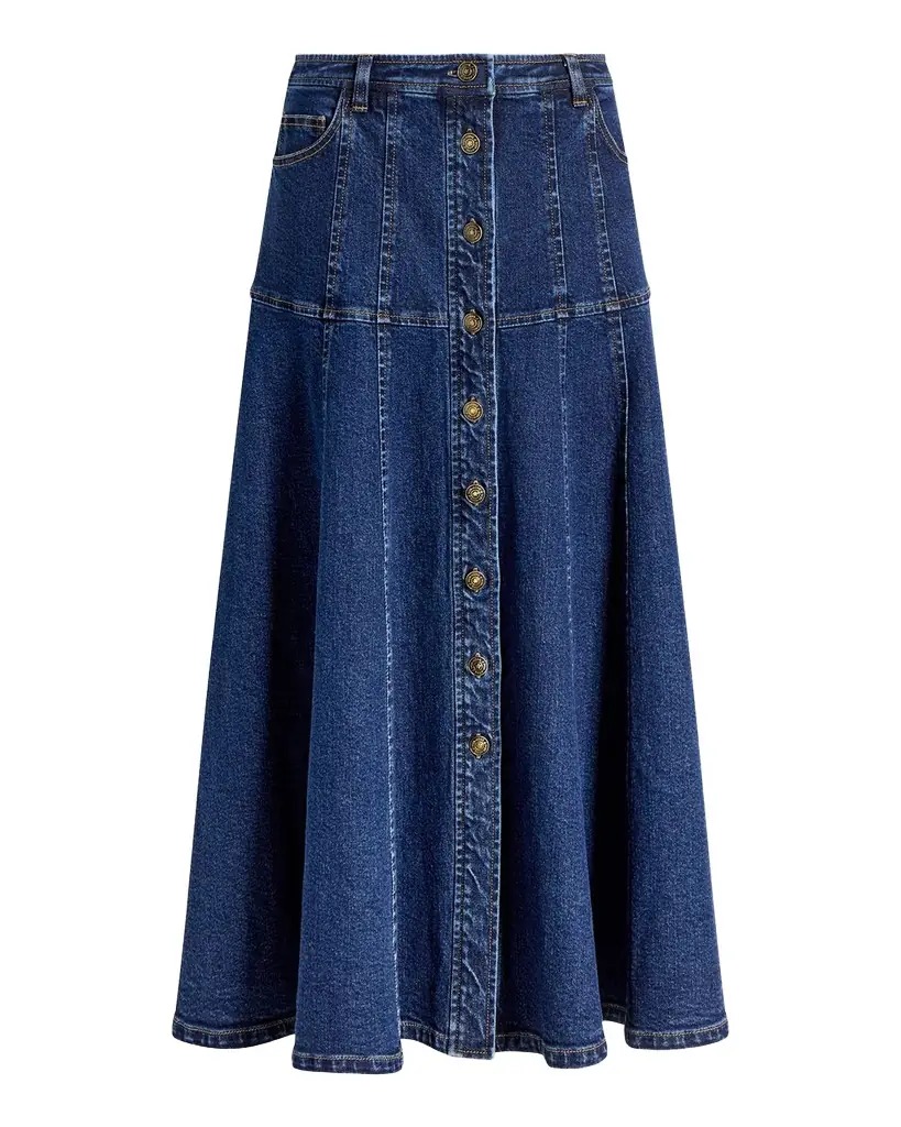 Cinq a Sept Veena Denim Midi Skirt