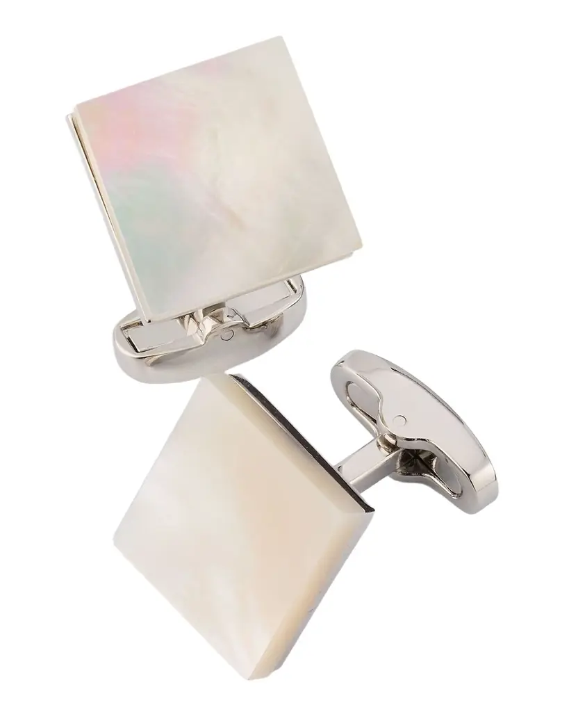 Link Up Men 's Square Mother Of Pearl Cufflinks