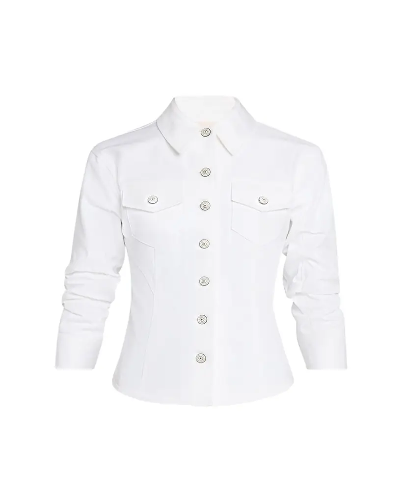Cinq a Sept Canyon Scrunched Denim Jacket