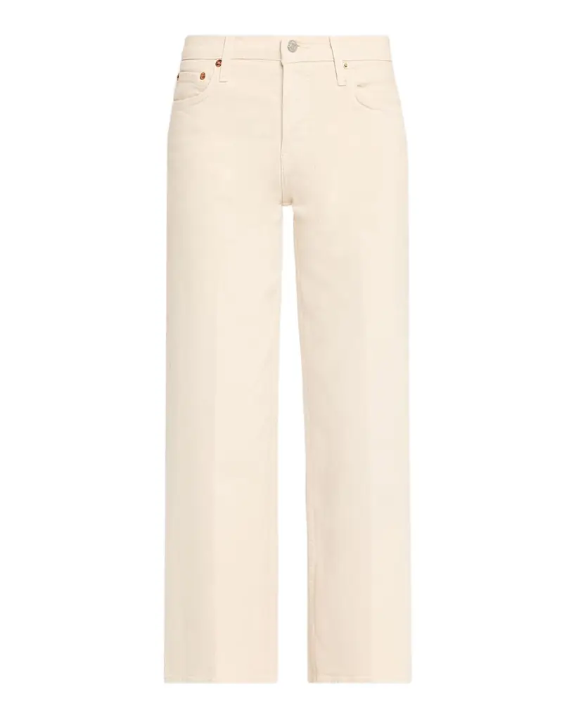 RE/DONE Mid-Rise Wide-Leg Crop Jeans