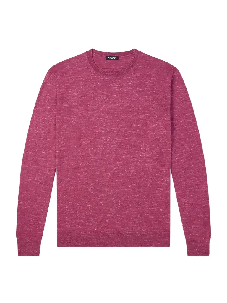 Zegna Silk, Cashmere and Linen-Blend Sweater - Men
