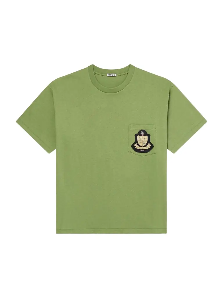 BODE Logo-Appliquéd Cotton-Jersey T-Shirt - Men
