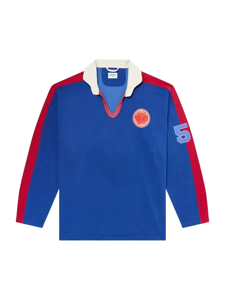 BODE Lakewood Appliquéd Jersey Polo Shirt - Men