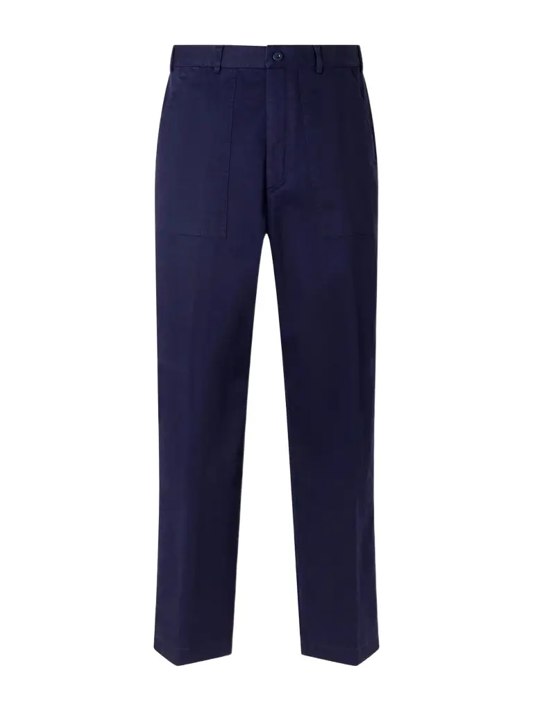 Ralph Lauren Purple Label Straight-Leg Cotton-Blend Twill Trousers - Men
