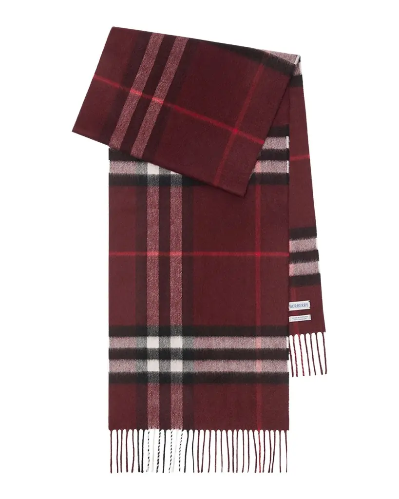 Burberry Men 's Cashmere Giant Check Scarf