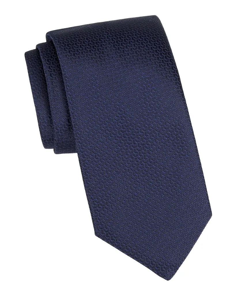 Canali Men 's Neat Silk Jacquard Tie
