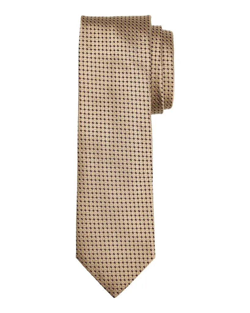 Canali Men 's Tonal Jacquard Silk Tie