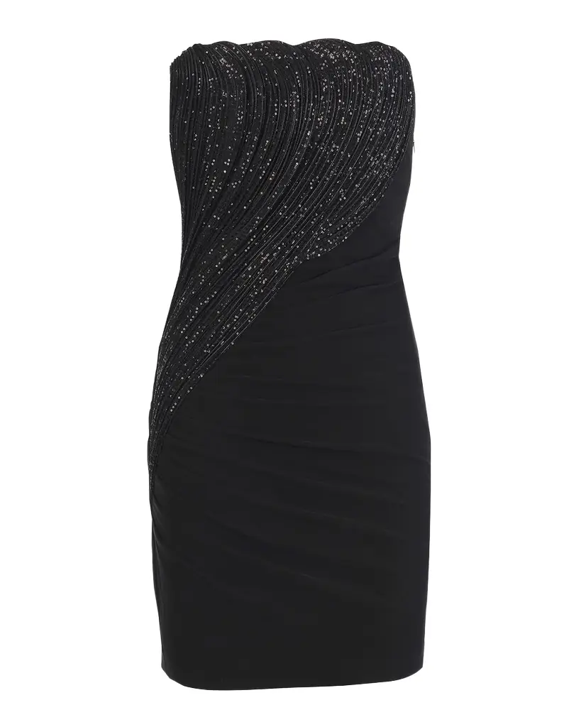 Gaurav Gupta Sequin Sculpted Strapless Mini Dress