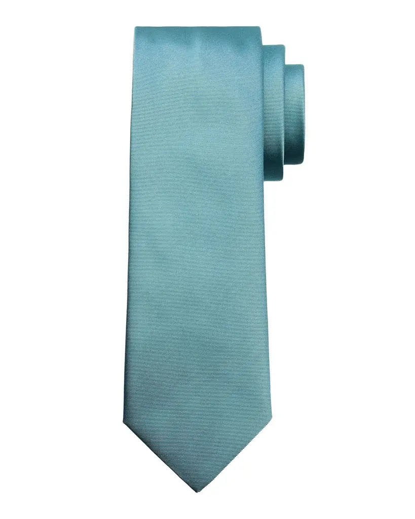 Canali Men 's Solid Silk Twill Tie