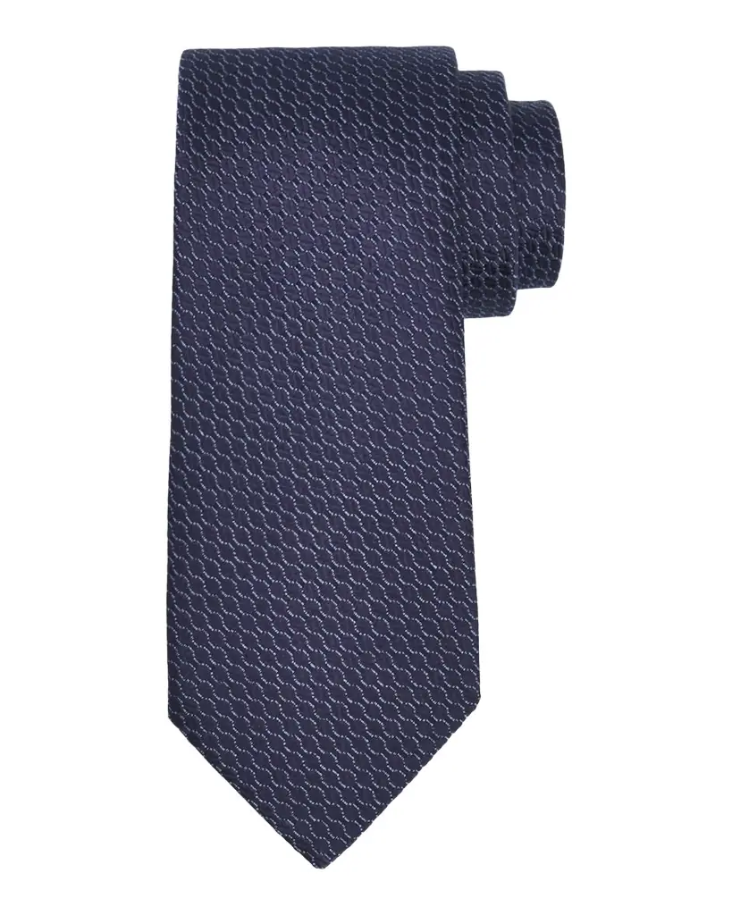 Canali Men 's Tonal Jacquard Silk Tie