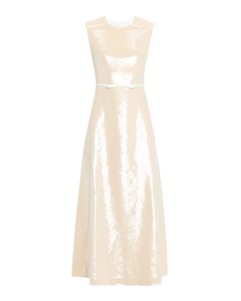 Giambattista Valli Sequined Sleeveless Ankle Dress