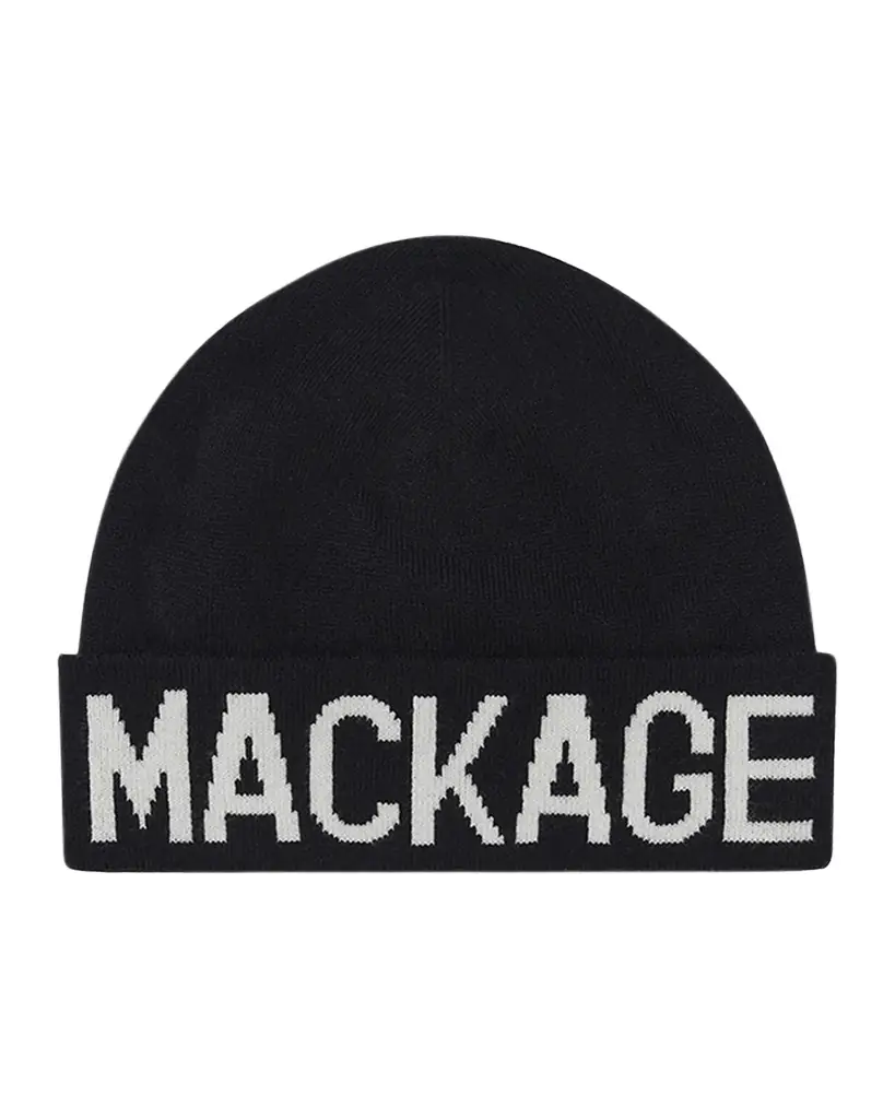 Mackage Kid 's Kiko Logo Jacquard Beanie