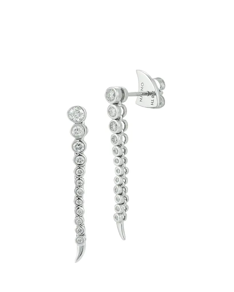 ONDYN Short Continuum Earrings with Diamonds