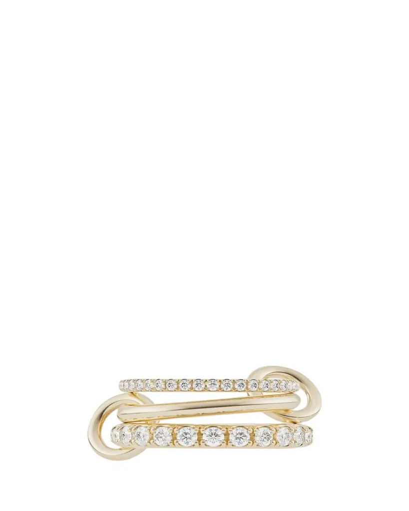 Spinelli Kilcollin Norah 18K Yellow Gold Pave Diamond Ring