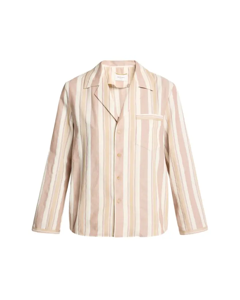Saint Laurent Striped Cotton Pajama Shirt