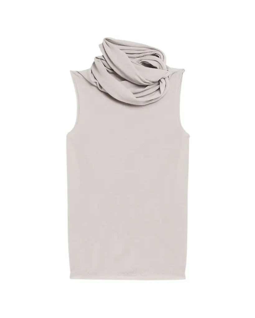 Rick Owens Twisted Cowl-Neck Sleeveless Top