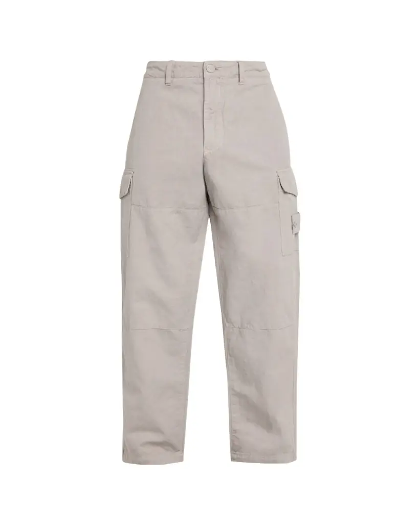 Stone Island Men's Cotton and Linen Cargo Pants