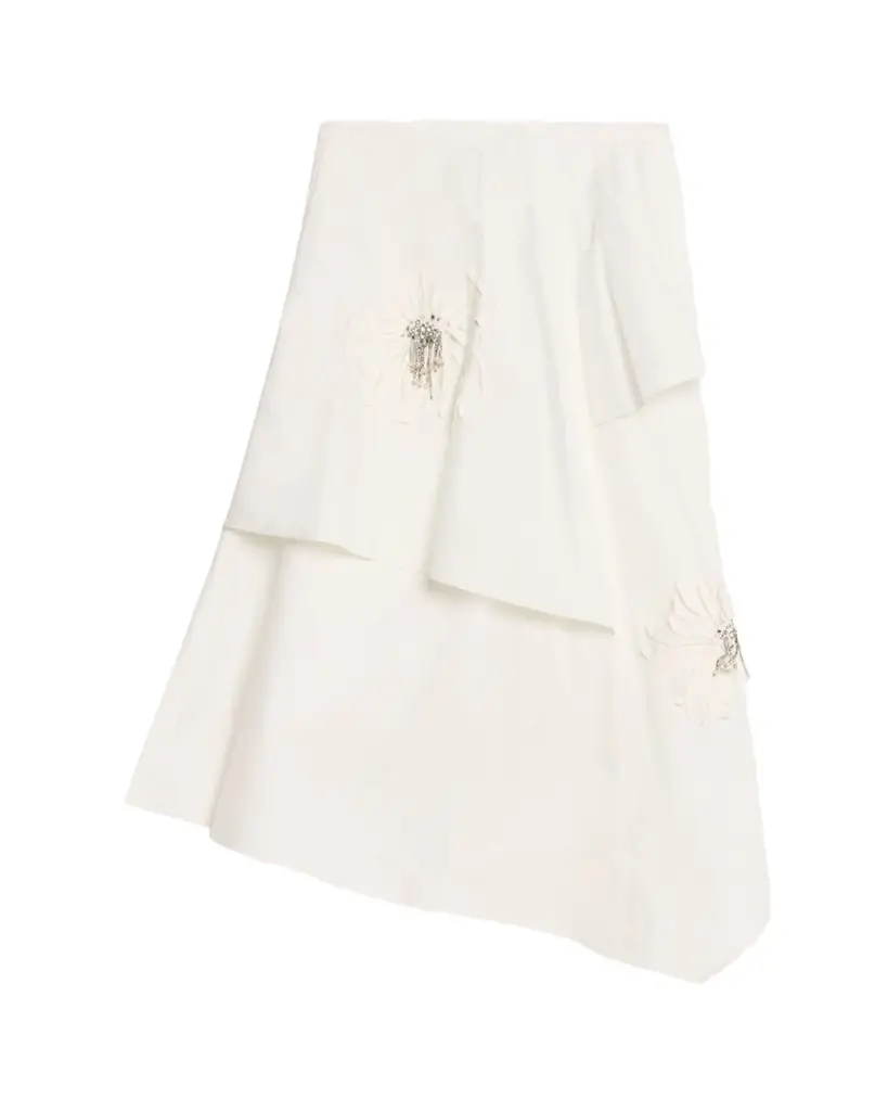 3.1 Phillip Lim Embellished Layered Midi Skirt