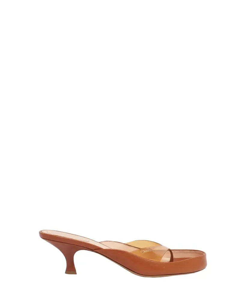 Chloe 55mm PVC Leather Thong Sandals