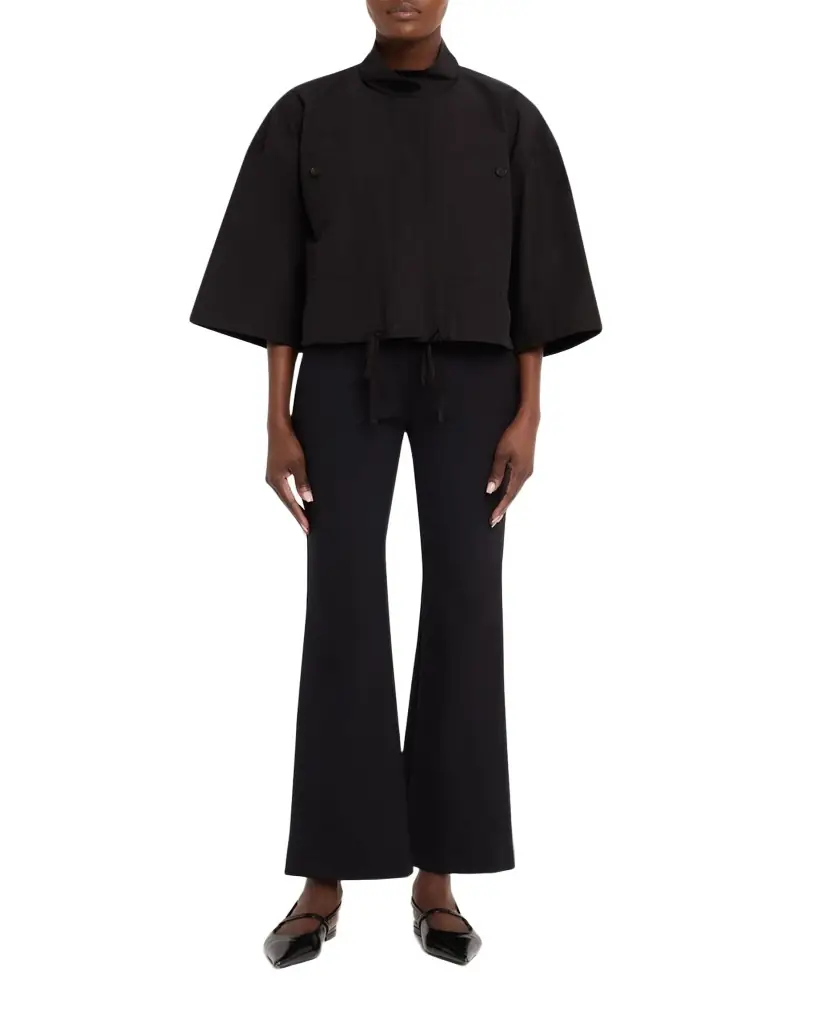 Lafayette 148 New York Boxy Cropped Cotton Jacket
