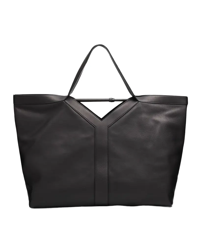 Saint Laurent Men 's Y Tote Bag in Grained Leather