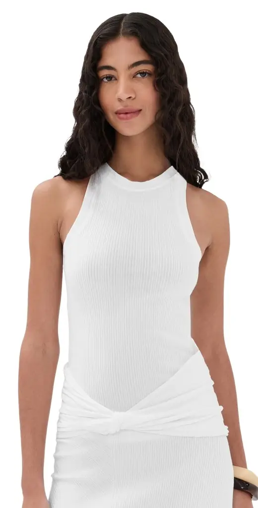 Victoria Beckham Rib Tank White