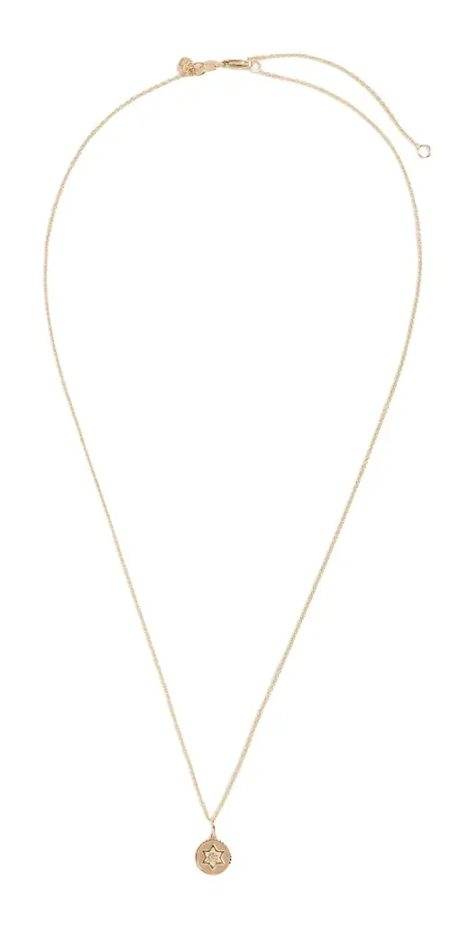 Sydney Evan 14k Baby Star of David Charm Necklace Gold One Size