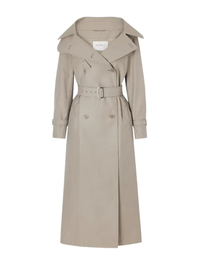 Max Mara Belted Cotton-gabardine Trench Coat