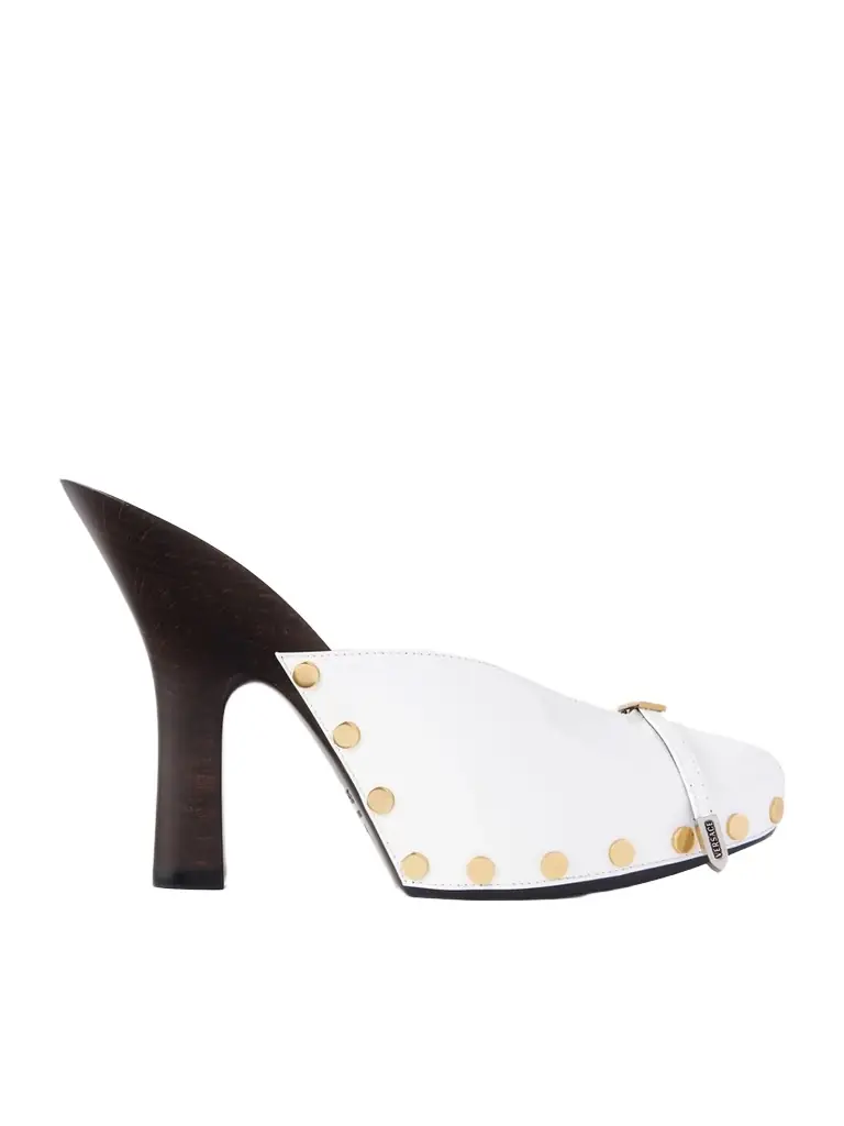 Versace Sassi Patent-leather Clogs