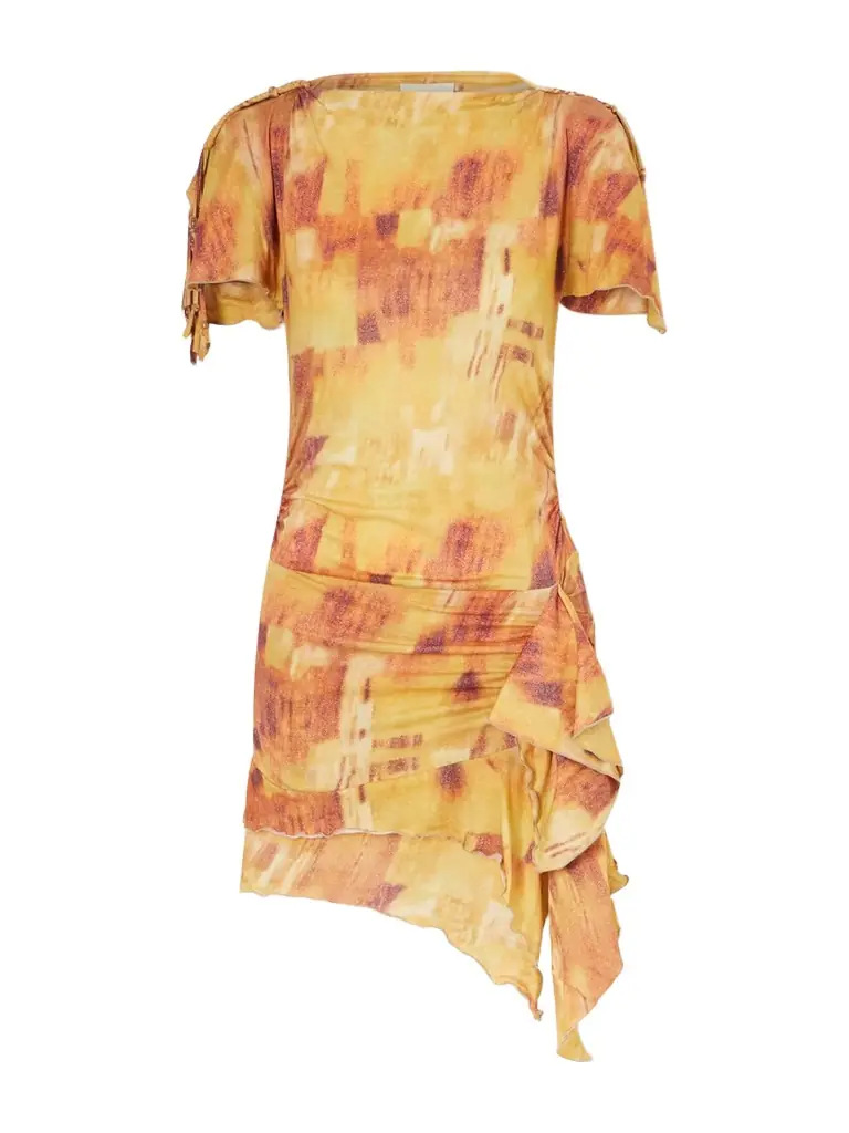 Isabel Marant Janick Draped Cotton-jersey Mini Dress